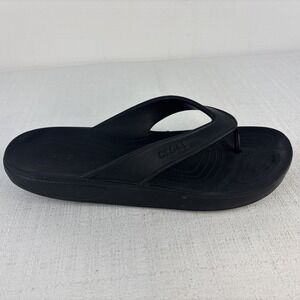 Iconic Crocs Black Men's Size 12 Comfort Thong‎ Sandals Flip Flops